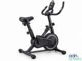 a close up of a stationary exercise bike on a white background