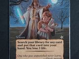 a picture of a card with a picture of a person holding a sword