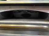 a close up of an oven with a lot of food inside of it