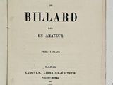 un vieux livre avec un titre en noir et blanc