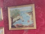 a picture of a painting on the wall of a room