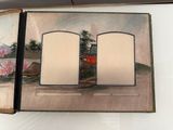 a picture of a book with a picture of a train on it
