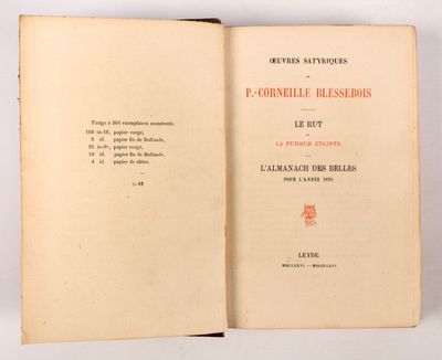 [EROTICA] - BLESSEBOIS (Pierre-Corneille) - OEuvres satyriqu…