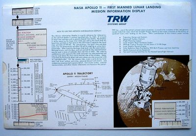 une image représentant une brochure sur laquelle figure une photo d'une station spatiale