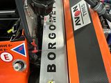 a close up of the engine of a race car