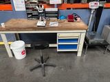 an image of a workbench in a garage