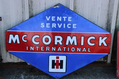 Plaque en tôle émaillée Mc Cormick - Photo 1