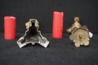 2 bougeoirs en bronze - H : 38 cm (photo 2)