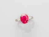 a ruby and diamond ring