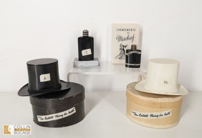 trois types de parfums différents exposés sur une table