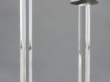 pair of silver plated candlesticks