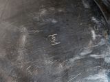 a close up view of a metal pan with a lid