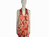 an image of a mannequin wearing a dress with flowers on it