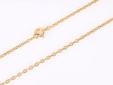 un collier plaqué or, composé d'une chaîne et d'un fermoir