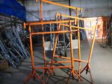 a room that has a lot of scaffolding in it