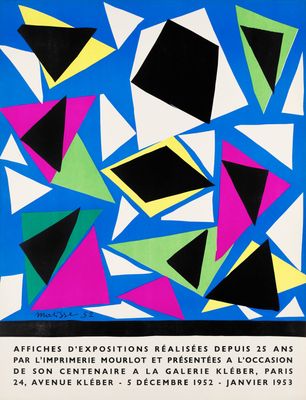 an image of a poster with a lot of colorful shapes on it