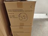 a stack of boxes with a box on top of it
