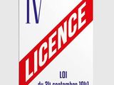 une image d'une affiche sur laquelle figure le mot « licence »