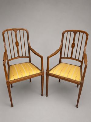 paire de fauteuils en acajou de l'époque de George II