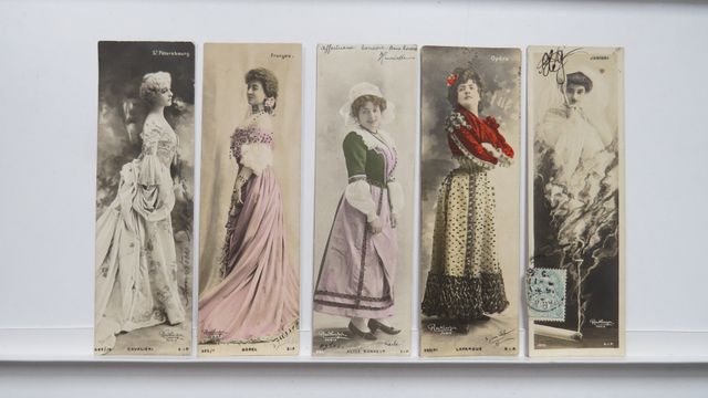 Divers : Lot de 5 cartes « mignonettes » : Cécile Sorel + Alice B...