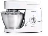 a white mixer that is sitting on a white table