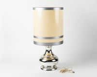 Lampe à poser en céramique émaillée argenté à fût pansu, aba… (photo 3)