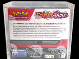 a clear box with a picture of a pokemon figure on it