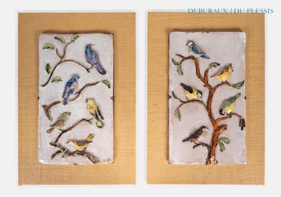 deux photos d'oiseaux perchés sur les branches d'un arbre