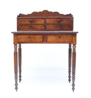 Bureau à gradin en acajou et placage d'acajou - H.