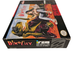 a box with a picture of a man riding a motorcycle