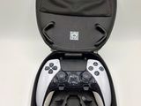 a black case with two controllers inside of it