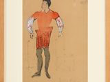 an image of a drawing of a man in a red shirt