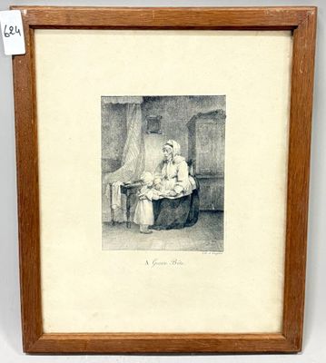 un dessin en noir et blanc représentant une femme assise sur une chaise