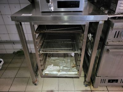 a microwave oven that is sitting in a kitchen