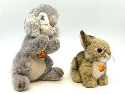 STEIFF. Lapin et son lapereau Dormili.