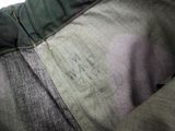 a close up of a person ' s pants with a label on it
