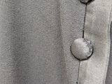 a close up of a coat with buttons on it