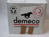 a white box with a horse on it sitting on a table