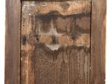 an old picture of a wooden picture frame on a white background