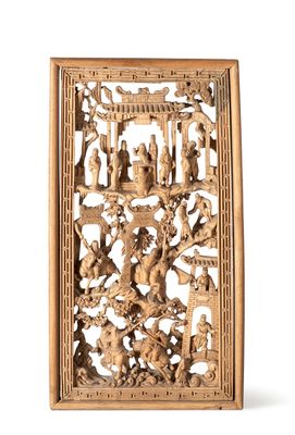 carved wooden panel with a nativity scene in the middle of it