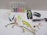 many different types of fishing lures on the table