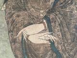 an image of a painting of a woman holding a cat