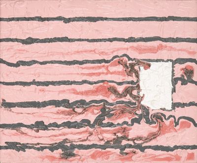 Karina Bisch (né en 1974) Composition géométrique 2003 Huile…