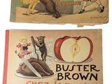two books with pictures of children and animals on them