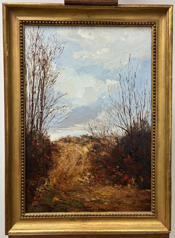 Jean Claude RESCHE (XXème) : « Chemin de Lavaud, étang, près de G