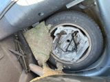 a tire that has been removed from the car