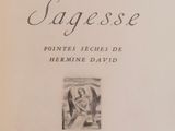 the front cover of a book with a drawing of a man and a woman