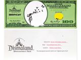a green and white business card with a picture of a bird on it