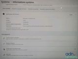 the screen is displaying the information of the system on the computer