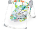 a close up of a baby ' s swing in a white background